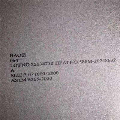 Grade 4 Titanium Plate